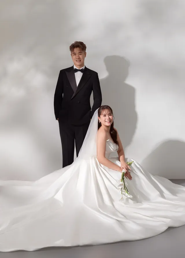 Chan and Stella, studio portrait